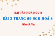 Bài 3 trang 69 SGK Hóa 8: Công thức tỉ khối của chất khí, của khí A đối với không khí, của khí A đối với khí B